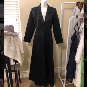 Scene black satin coat 9/10 Perfect for the holidays!